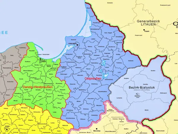 Prusy Wschodnie - historia regionu, który zmieniał granice